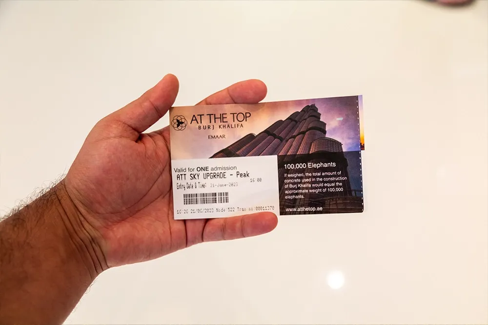 burj khalifa tickets price