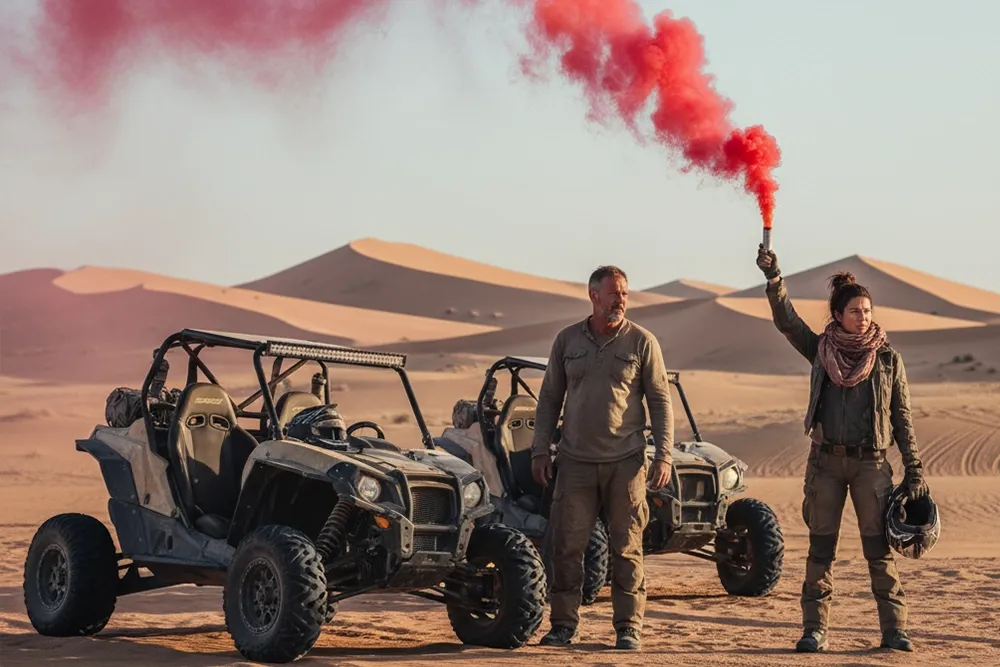 Main Image Stay Safe - Emergency Signaling Tips for Buggy Riders Main Image Stay Safe - Emergency Signaling Tips for Buggy Riders