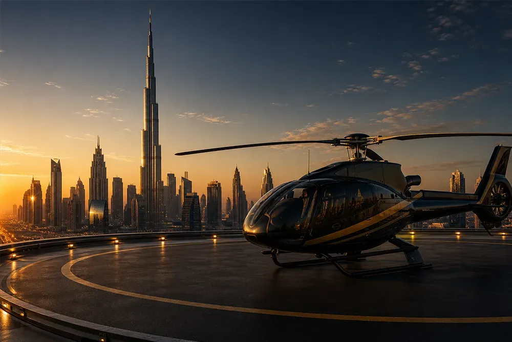 helicopter tour vs burj khalifa views