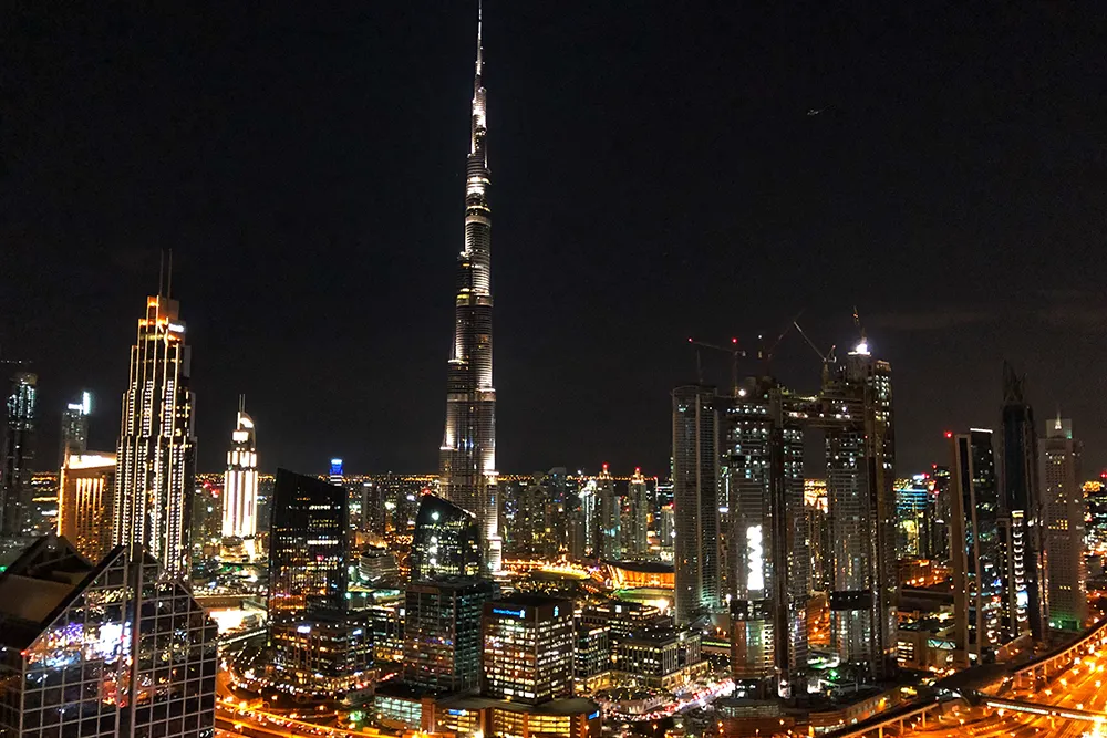 Downtown Dubai aerial tour