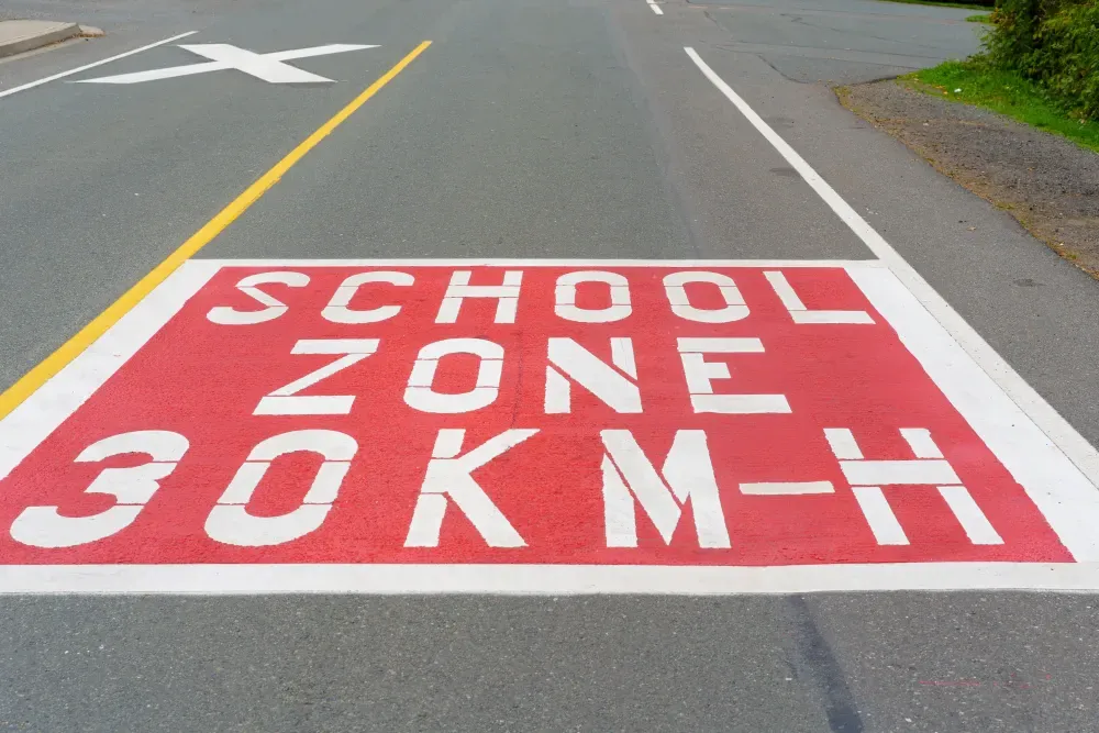 School zone speed limit Dubai