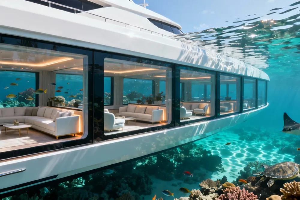 Main Image Yachts Like No Other - Incredible Underwater Lounge Features