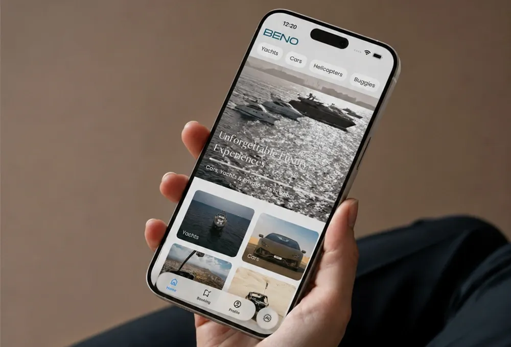 Main Image Beno App: How to Book a Luxury Yacht in Dubai in 3 Minutes