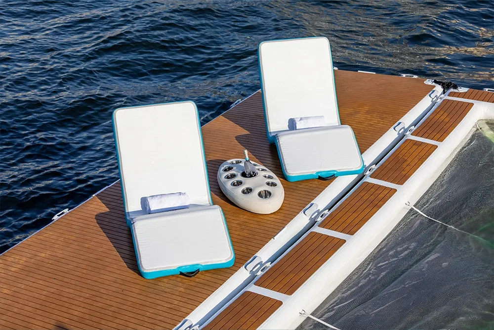  floating pool yacht Santorini