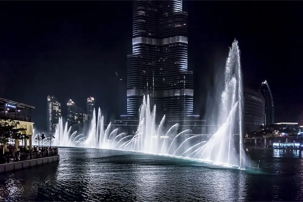 fountain show Dubai timings