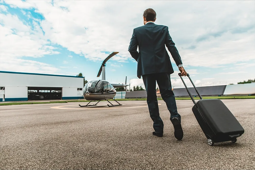 helicopter tour luggage guide