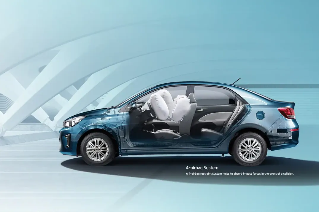 kia pegas safety features