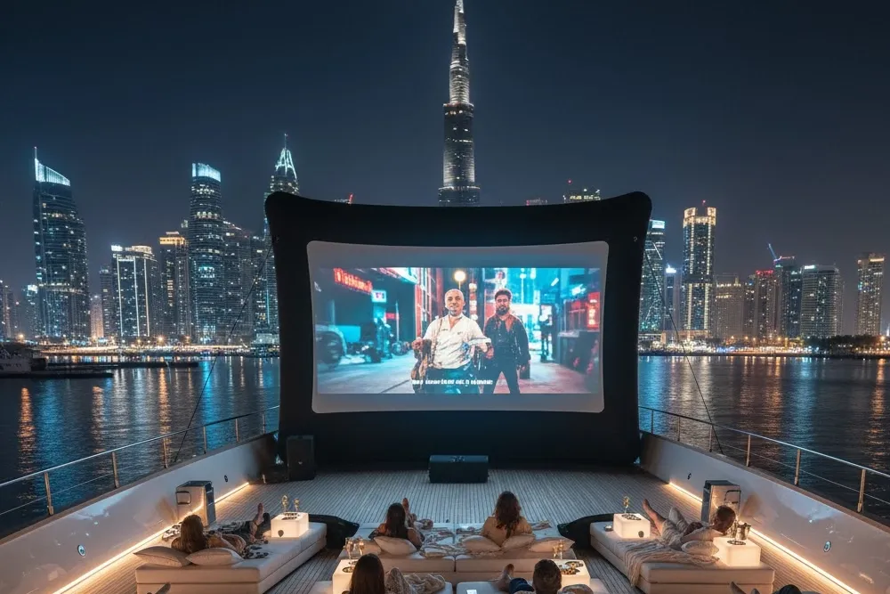 luxury yacht cinema experience