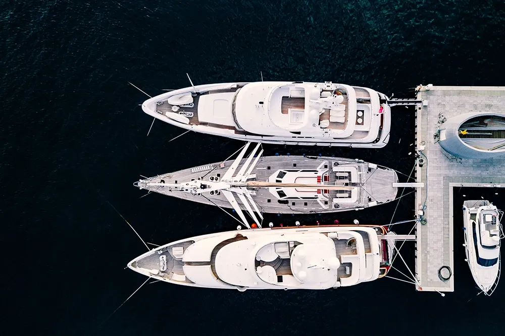 modern yacht design features