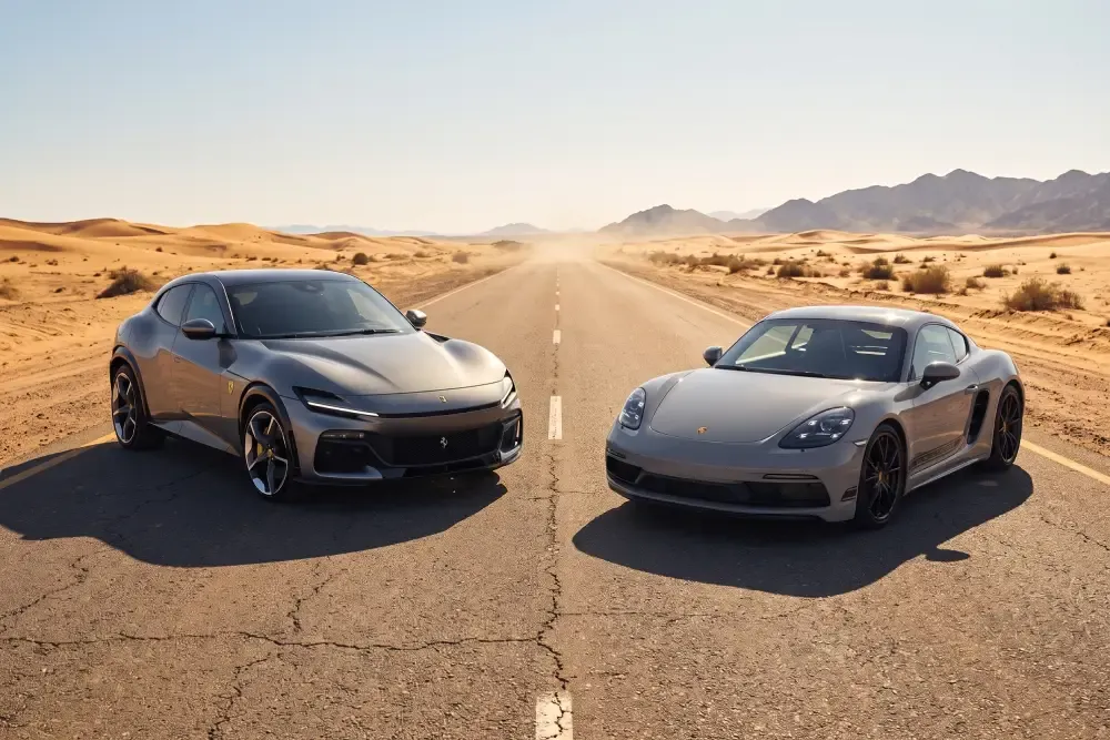 porsche rental dubai