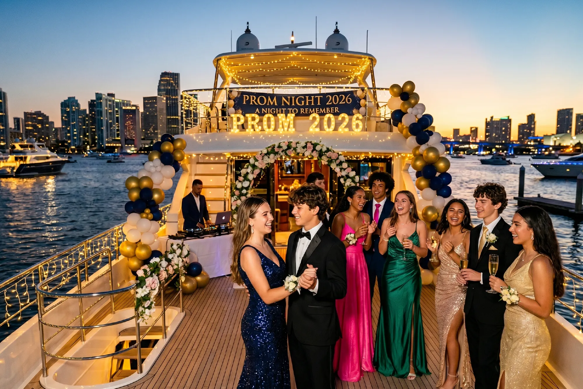 Main Image Celebrate in Style with Summer Prom Night Yacht Party
