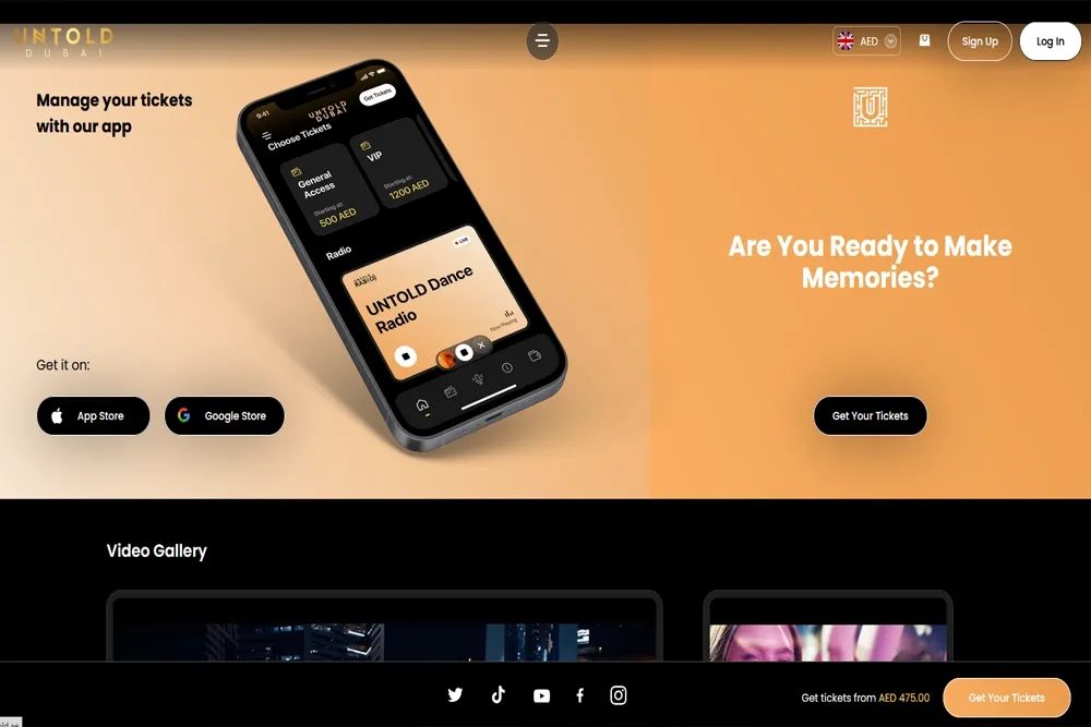 untold festival dubai tickets