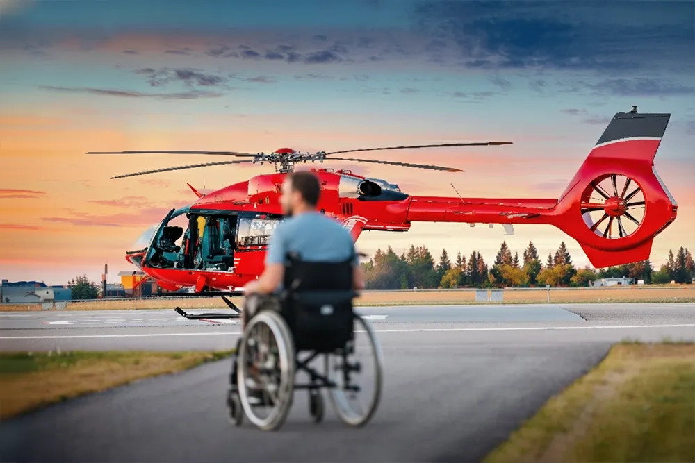 Main Image Breaking Barriers - Wheelchair-Accessible Helicopter Rides